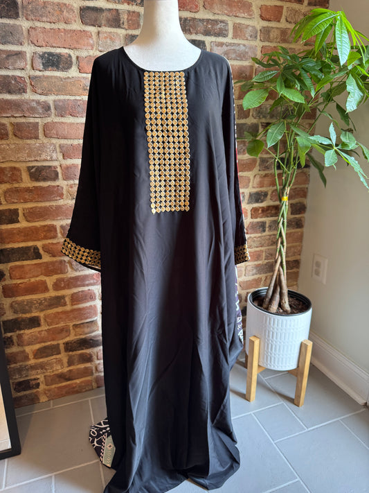 Arabic Calligraphy Galabiya Dress (Free Size)
